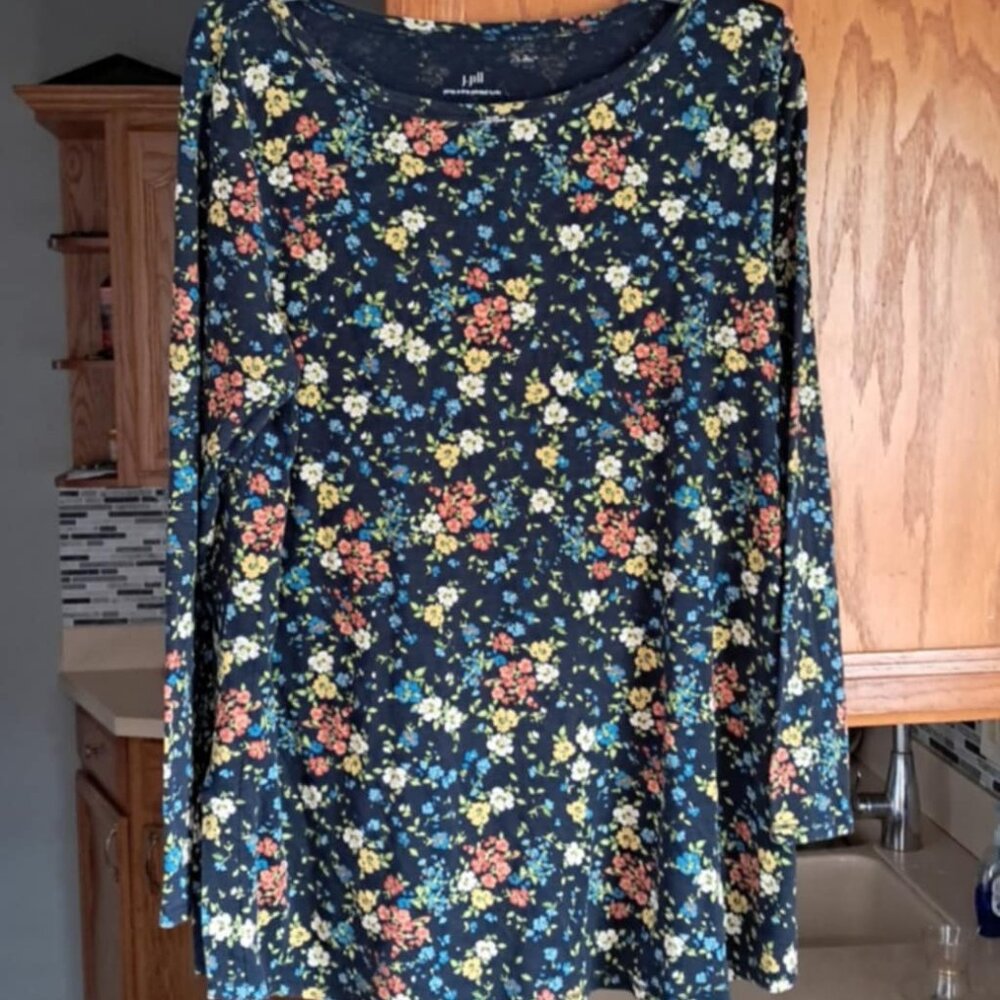 J.JILL WOMENS TOP BLOUSE SIZE  L - Picture 4 of 10